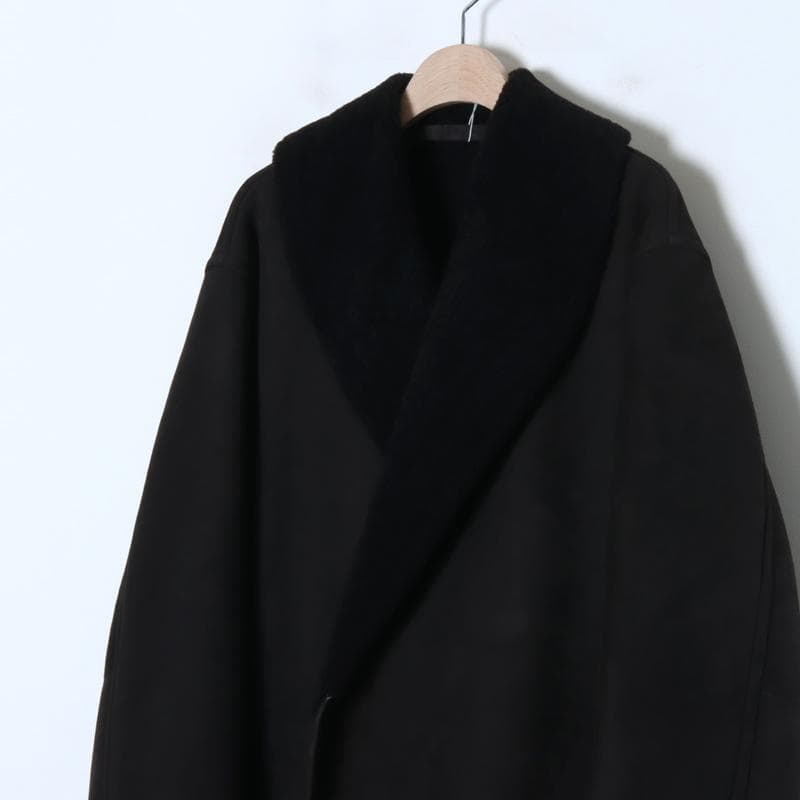 【Sランク】COMOLI (コモリ) シープスキンショールカラーコート　サイズ2