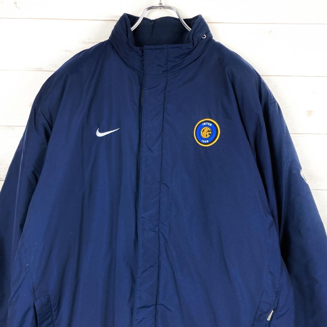 ナイキ　ベンチコート インテルミラノ　PIRELLI　フリース　紺　M　286