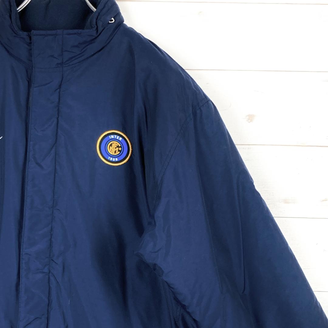 ナイキ　ベンチコート インテルミラノ　PIRELLI　フリース　紺　M　286