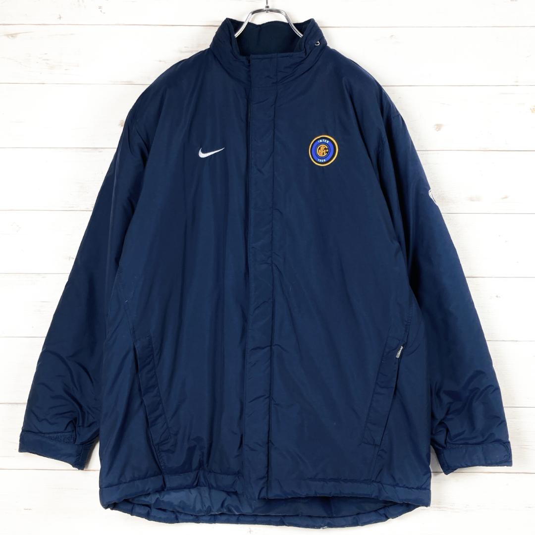 ナイキ　ベンチコート インテルミラノ　PIRELLI　フリース　紺　M　286