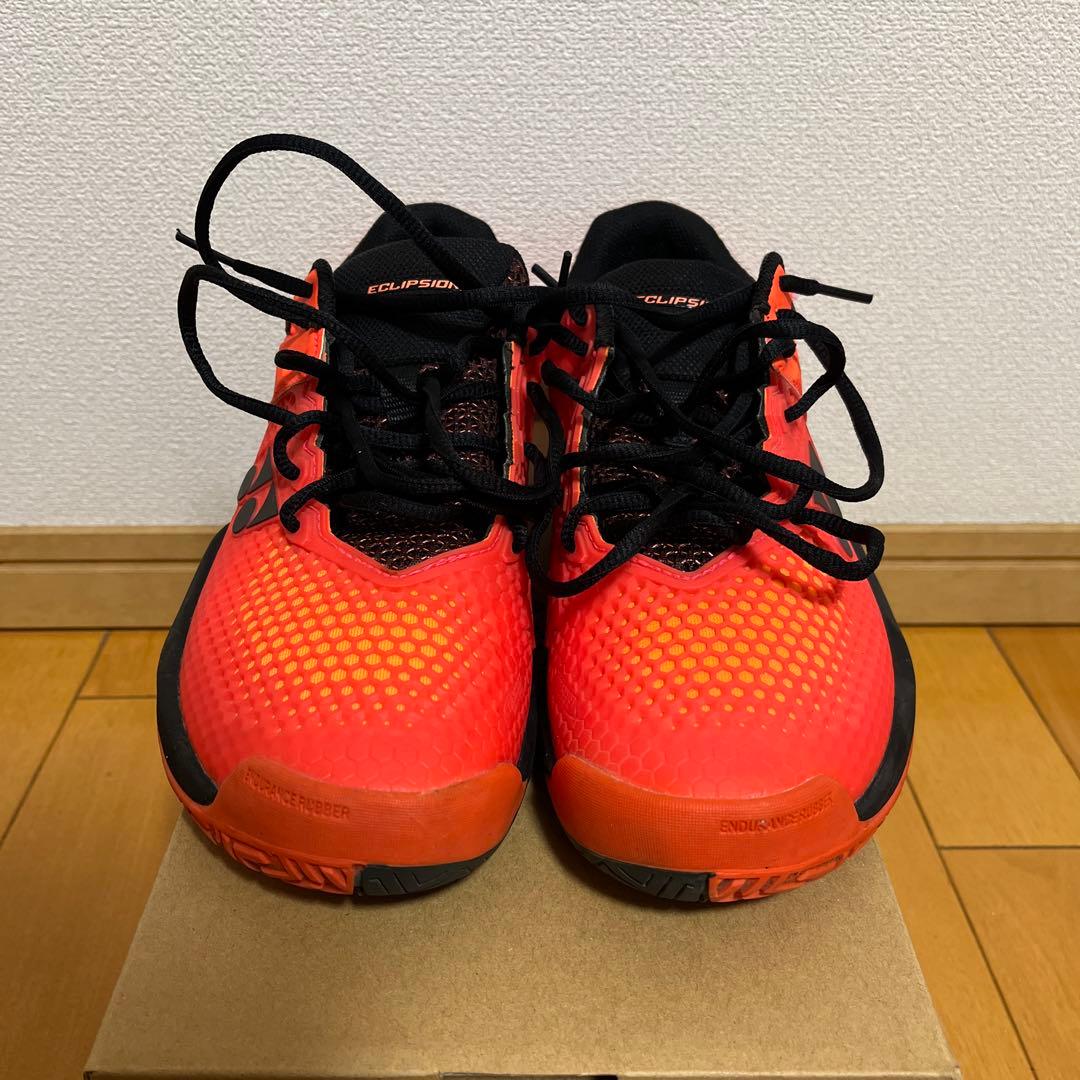 【moanin】YONEXテニスシューズ　オレンジ/ブラック