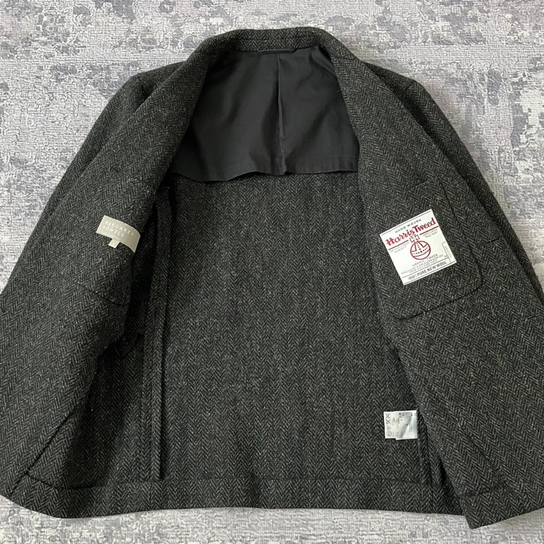 【極美品】マーガレットハウエル ハリスツイード テーラードジャケット ウール S