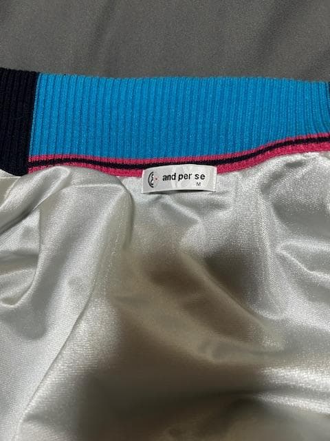 and par se　アンパスィ（ネイビー/ブルー ）ジップアップジャケット