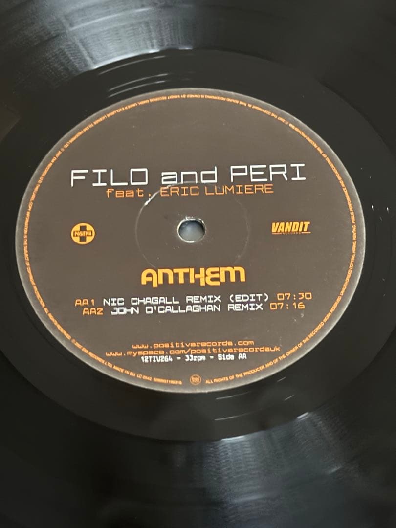 洋楽 FILO and PERI feat. ERIC LUMIERE ANTHEM
