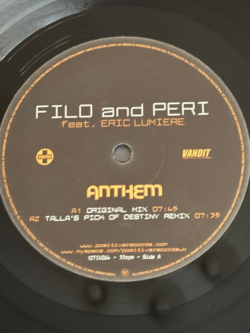 洋楽 FILO and PERI feat. ERIC LUMIERE ANTHEM