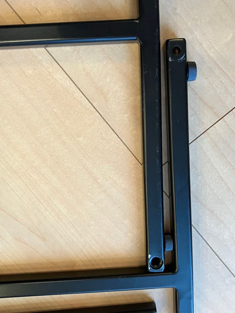 KANADEMONO　シンプル アイアン ハンガーラックブラック　W120