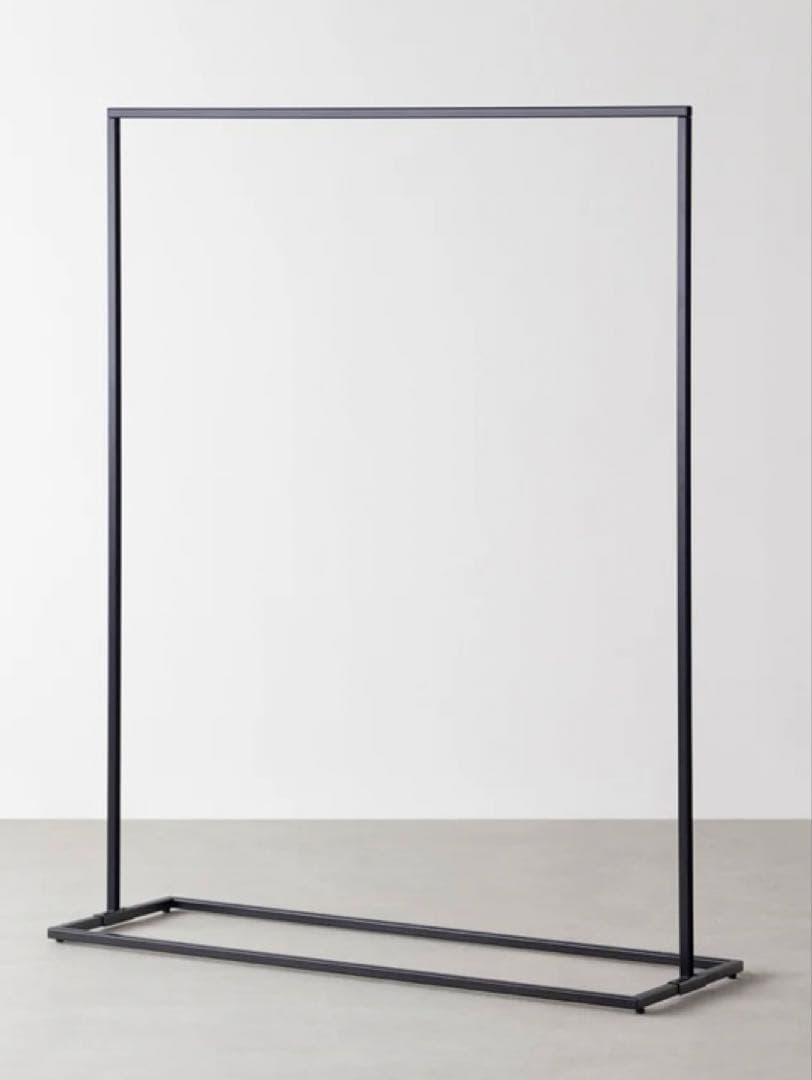 KANADEMONO　シンプル アイアン ハンガーラックブラック　W120