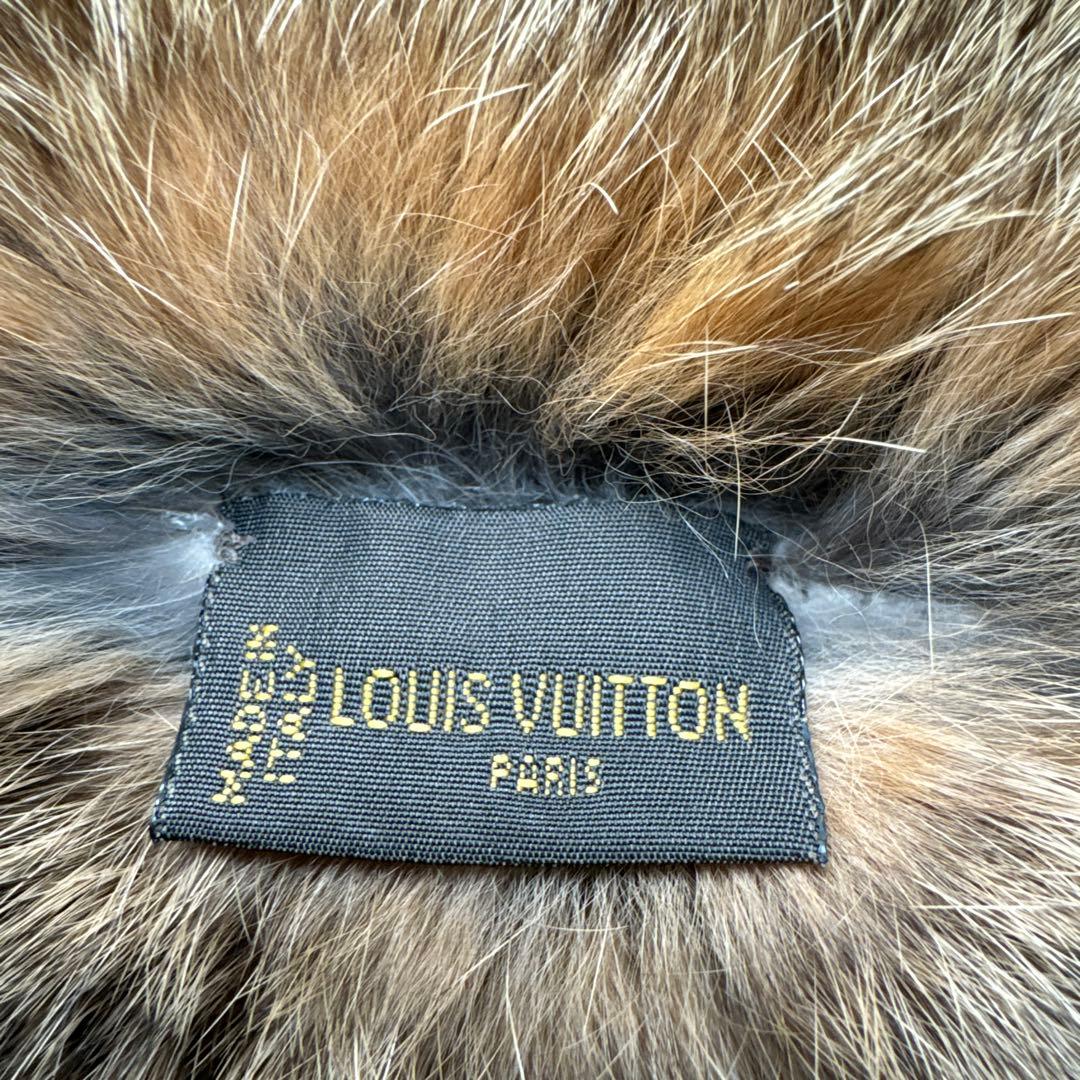 LOUIS VUITTON ウサギ毛 マフラー グレー