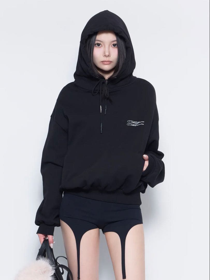 トップス THEREDTHREAD S logo pullover hoodie