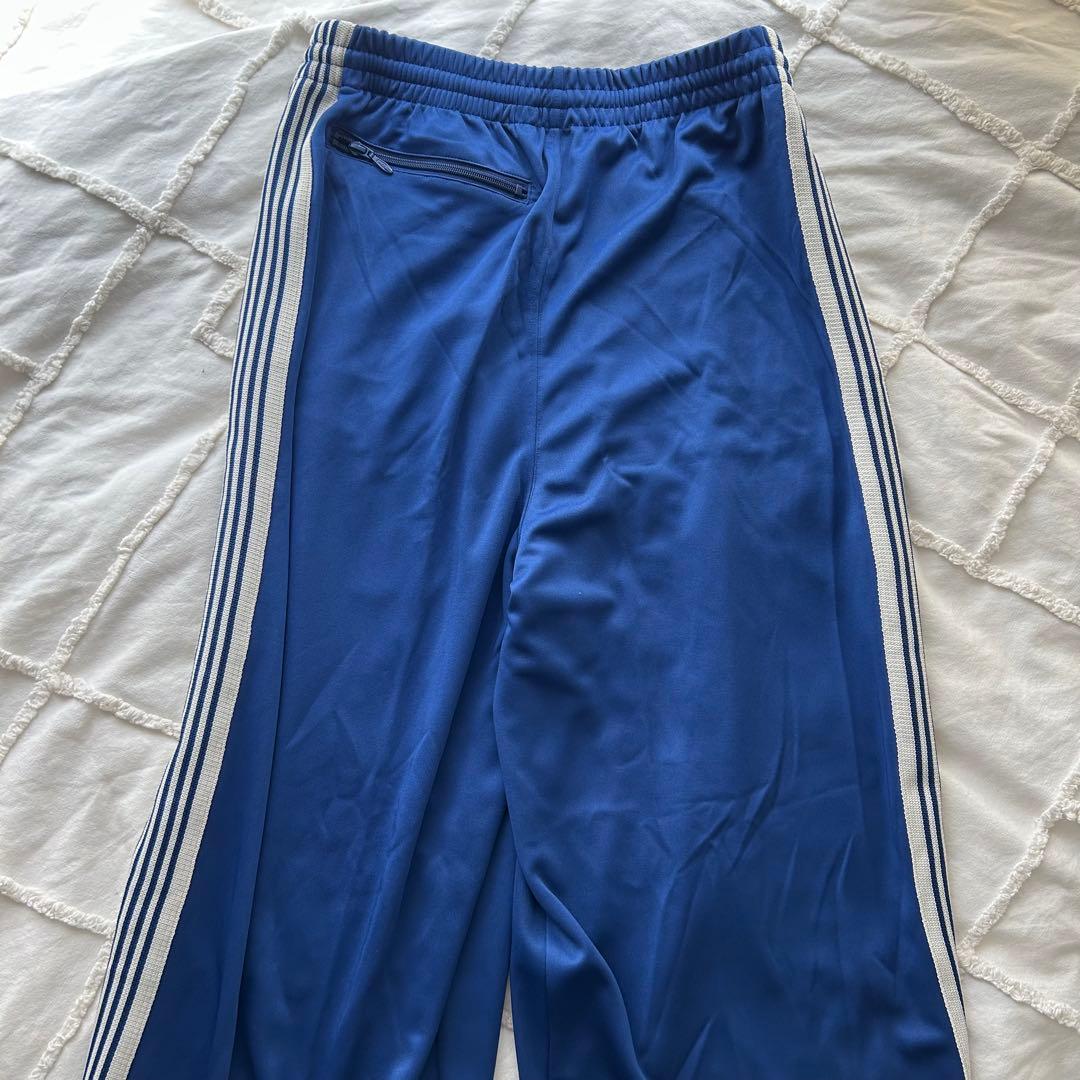 ニードルス　needles トラックパンツ　ヒザデル　青×白 M