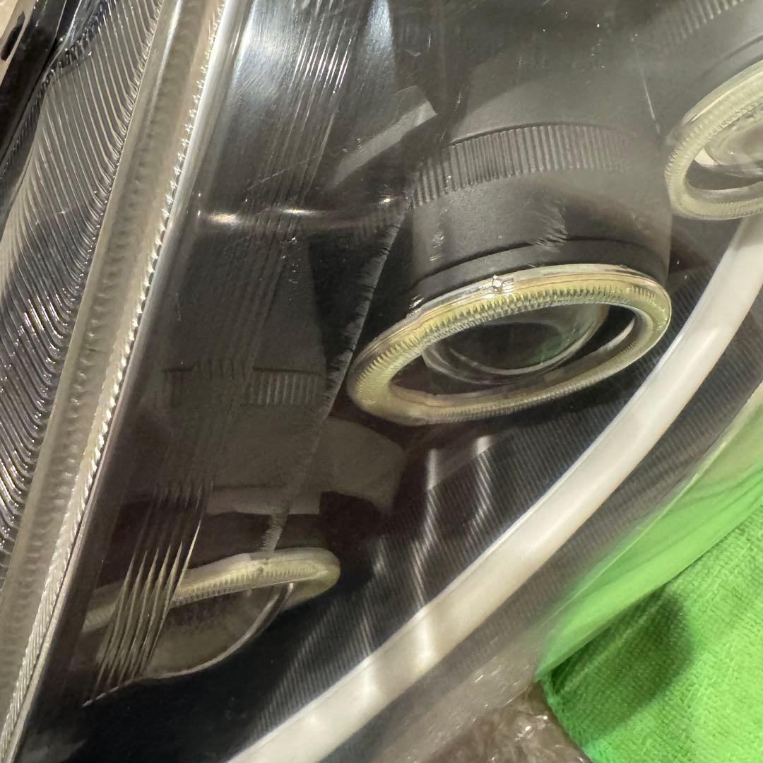 プリウス α 純正 加工品 3連 イカリング付 前期 LED ヘッドライト