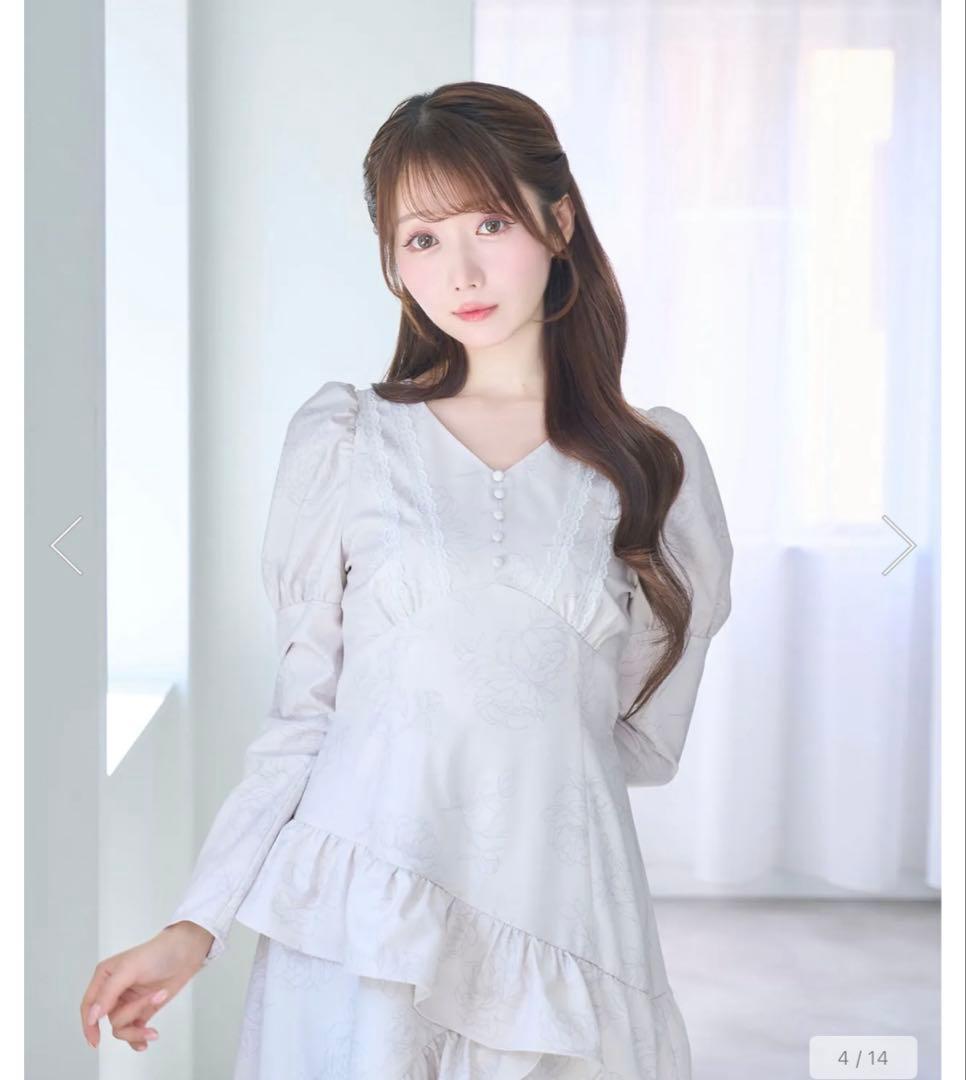 【美品】Rose Muse Peony flower print dress