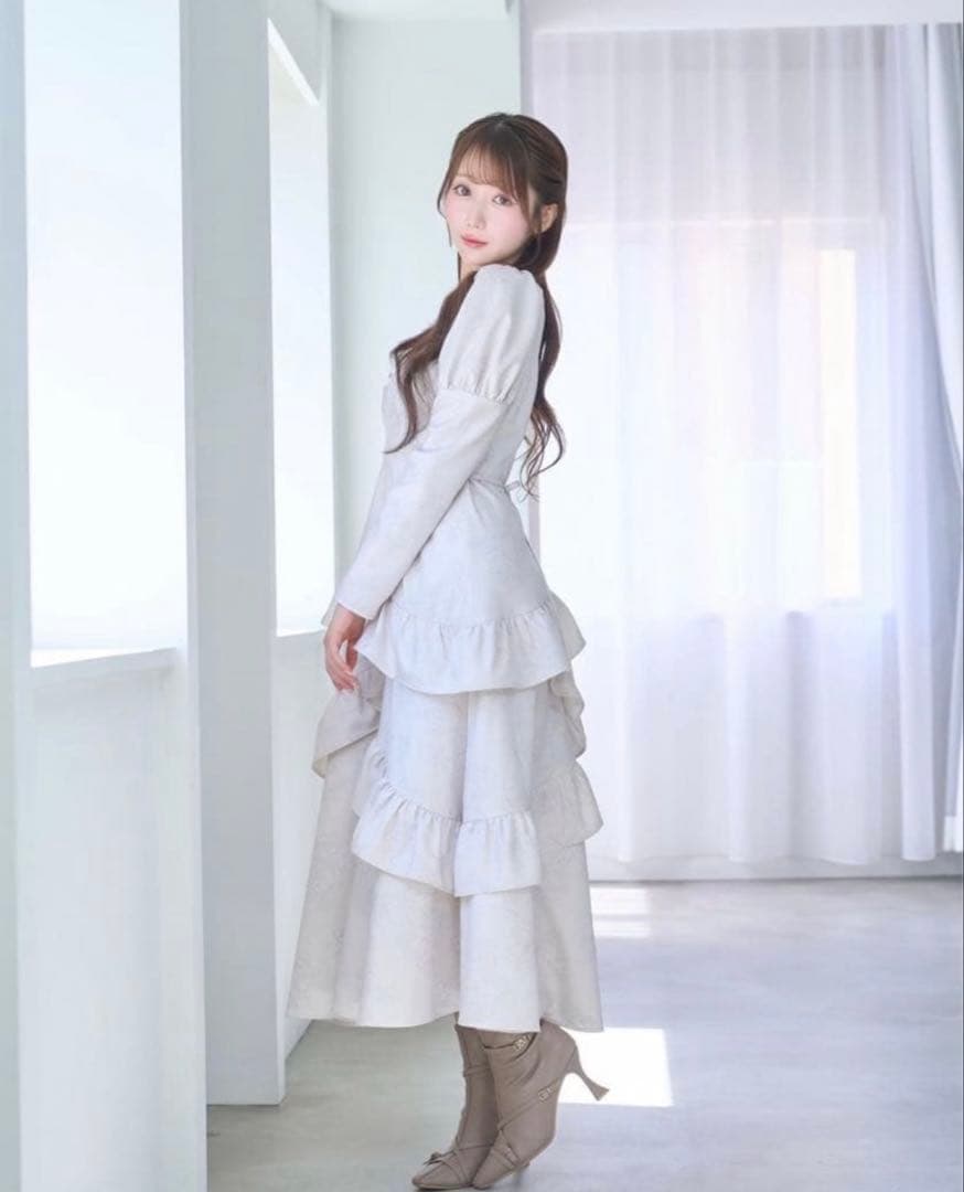 【美品】Rose Muse Peony flower print dress