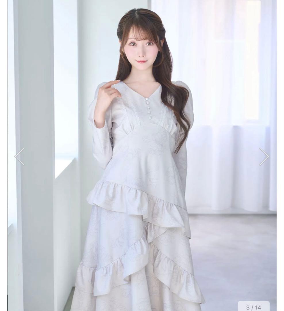 【美品】Rose Muse Peony flower print dress