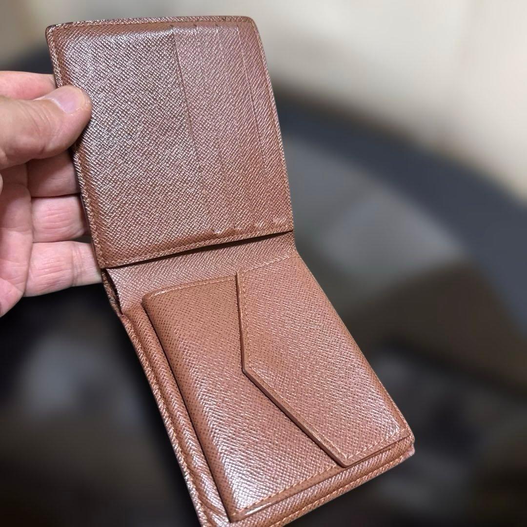 15☆優良品☆ポルトフォイユマルコNM☆ 2つ折り財布★ポケットあり