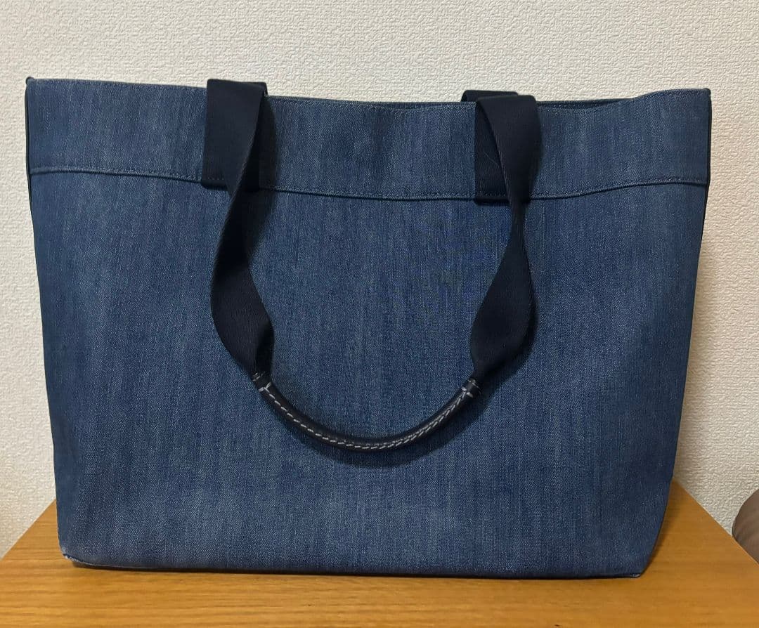 COACH コーチ キャンバス デニムトートバッグ デニム 馬車ロゴ