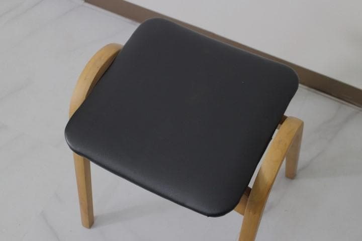 美品 秋田木工 スタッキング スツール チェア 椅子 曲木 ブラック ナチュラル