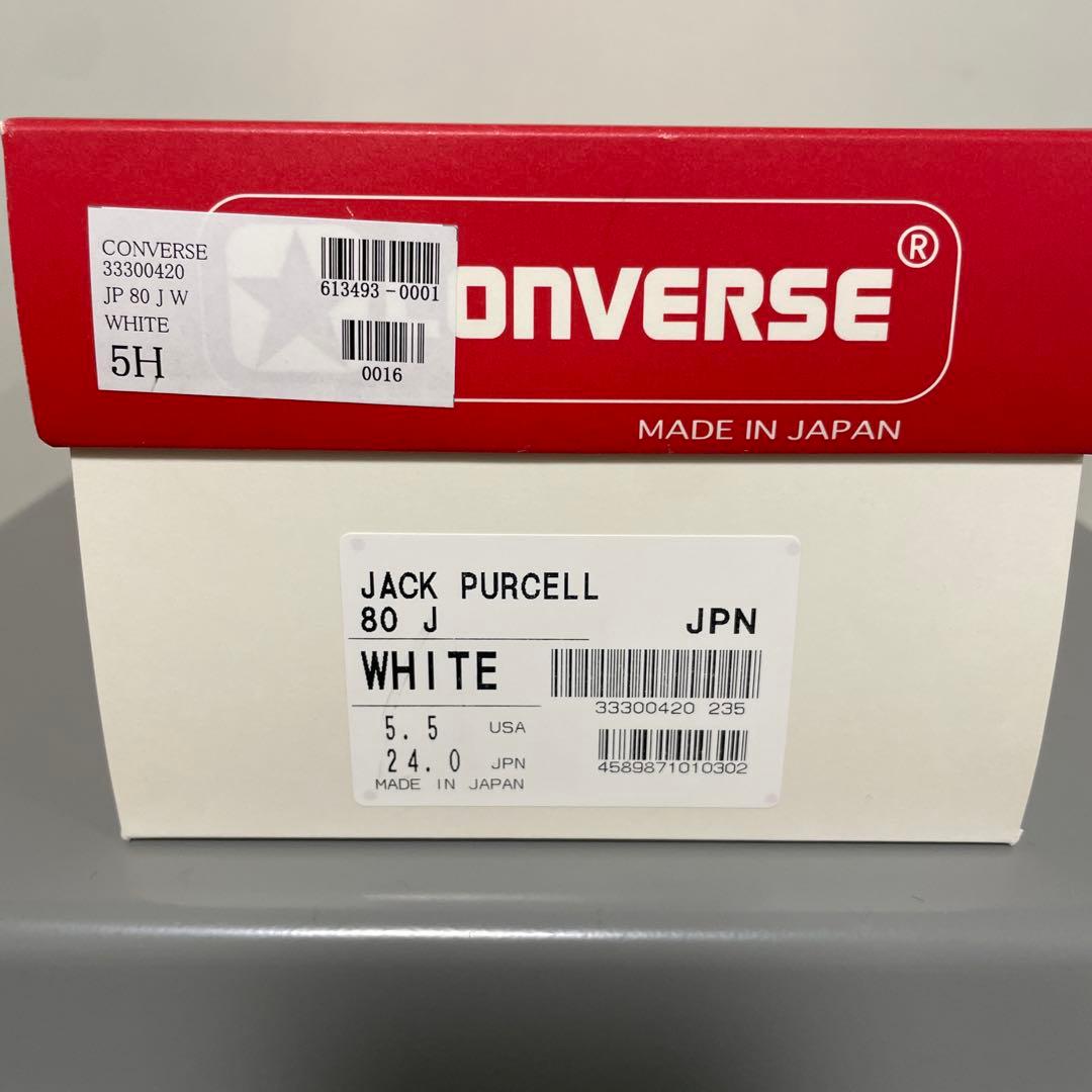 靴 CONVERSE JACK PURCELL 80J TimeLine WHITE