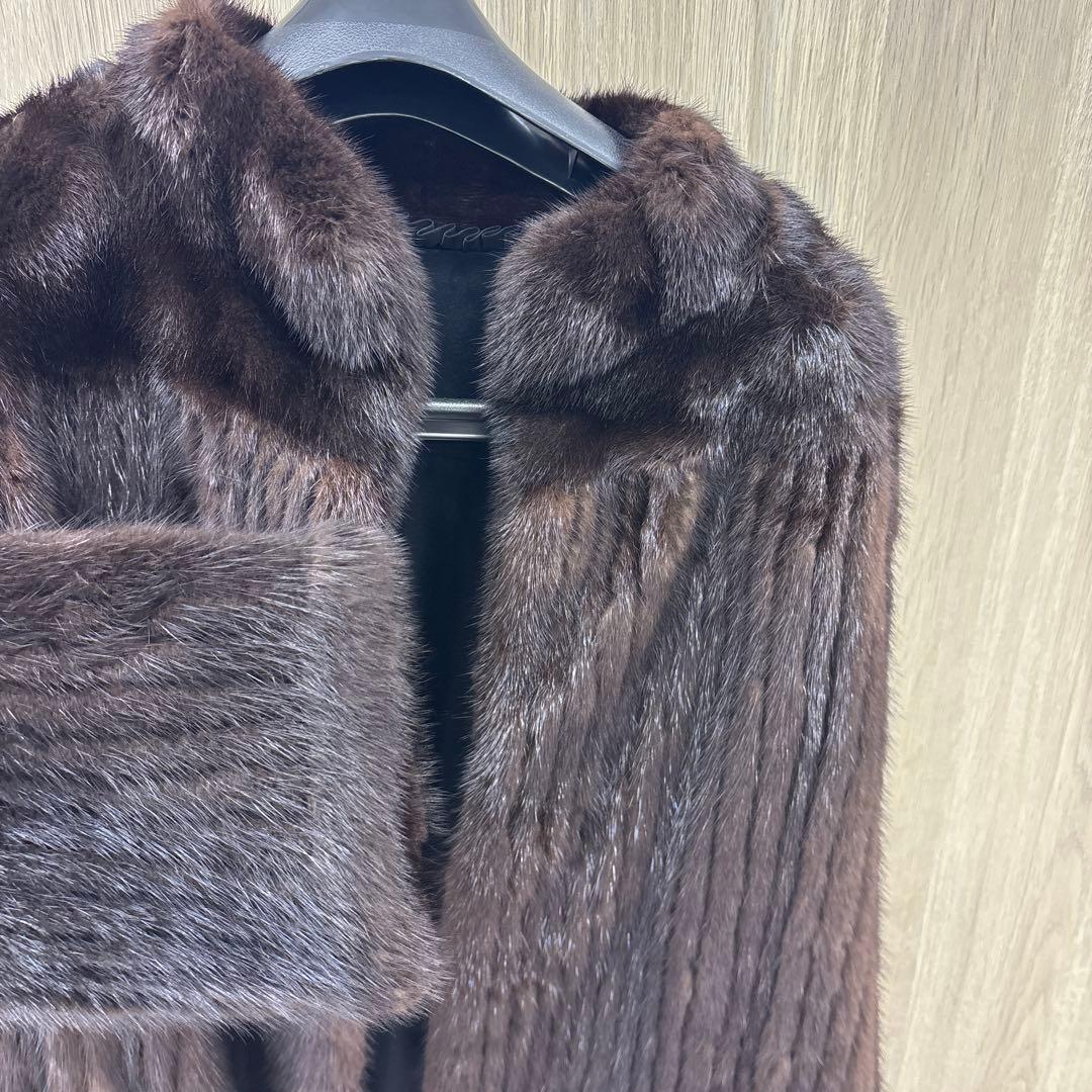 ✨美品✨高級 DASCO ミンクファー　コート 11号 濃茶