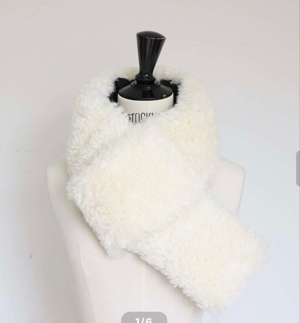 Gypsophila ジプソフィア　ボアダウンマフラー　リバーシブル　新品