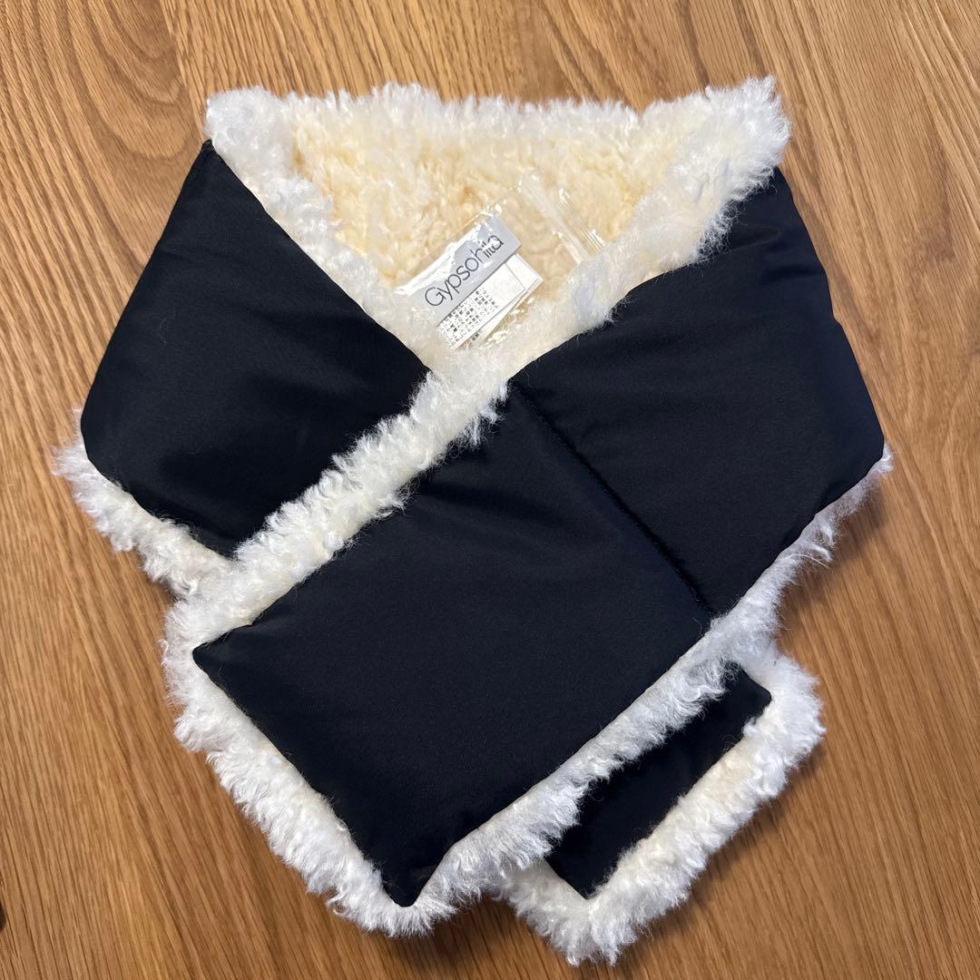 Gypsophila ジプソフィア　ボアダウンマフラー　リバーシブル　新品