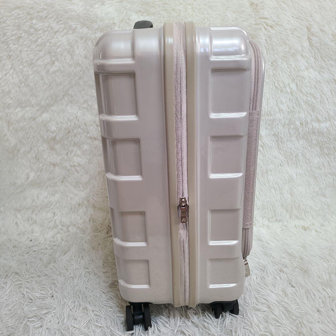 未使用近　MAXBOX スーツケース　ALI-5511パールホワイト　出張
