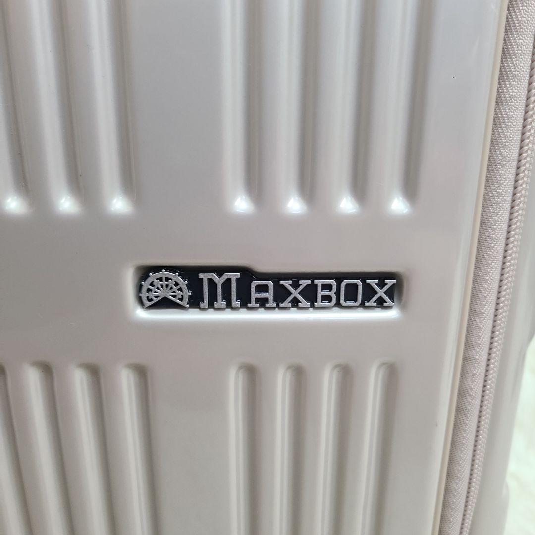 未使用近　MAXBOX スーツケース　ALI-5511パールホワイト　出張