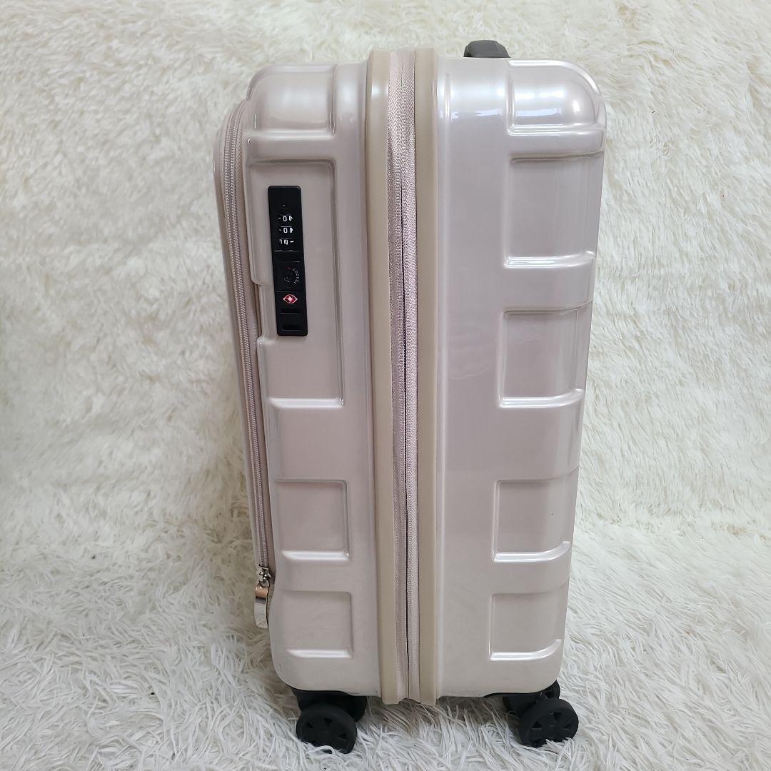 未使用近　MAXBOX スーツケース　ALI-5511パールホワイト　出張