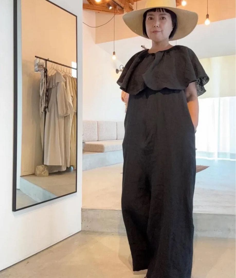 ito fukuoka♡フレアカラーオールインワンブラック♡