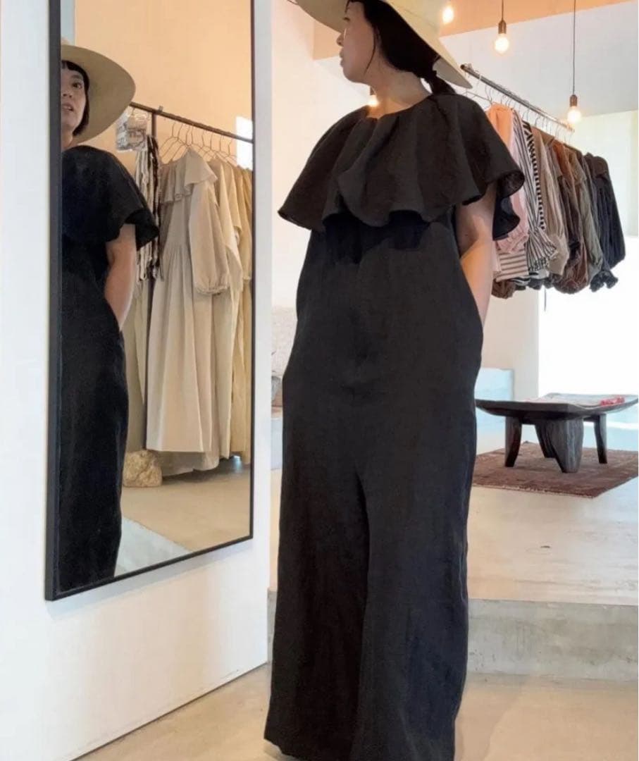 ito fukuoka♡フレアカラーオールインワンブラック♡