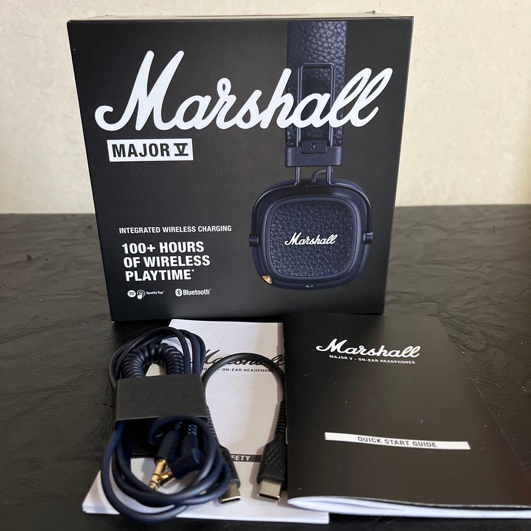 Marshall MajorⅤ ヘッドホン　ネイビー　メジャー5 ほぼ新品　完品