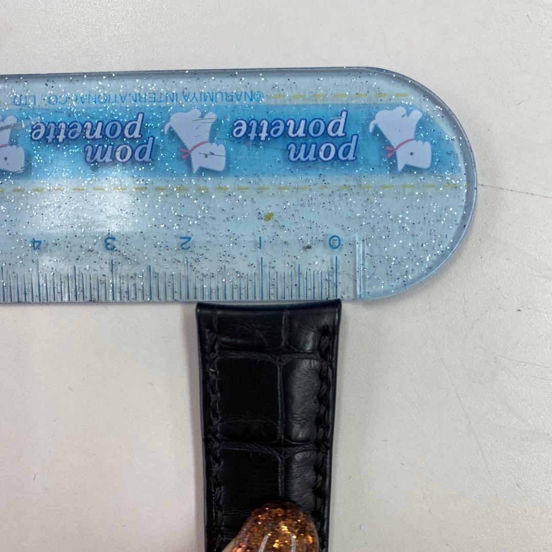 管理番号816 ロレックス　革ベルト　18mm ブラック