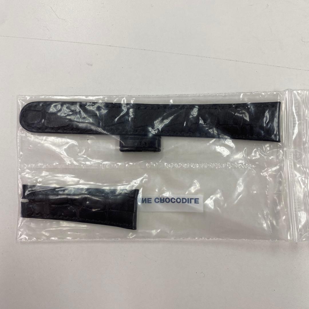 管理番号816 ロレックス　革ベルト　18mm ブラック