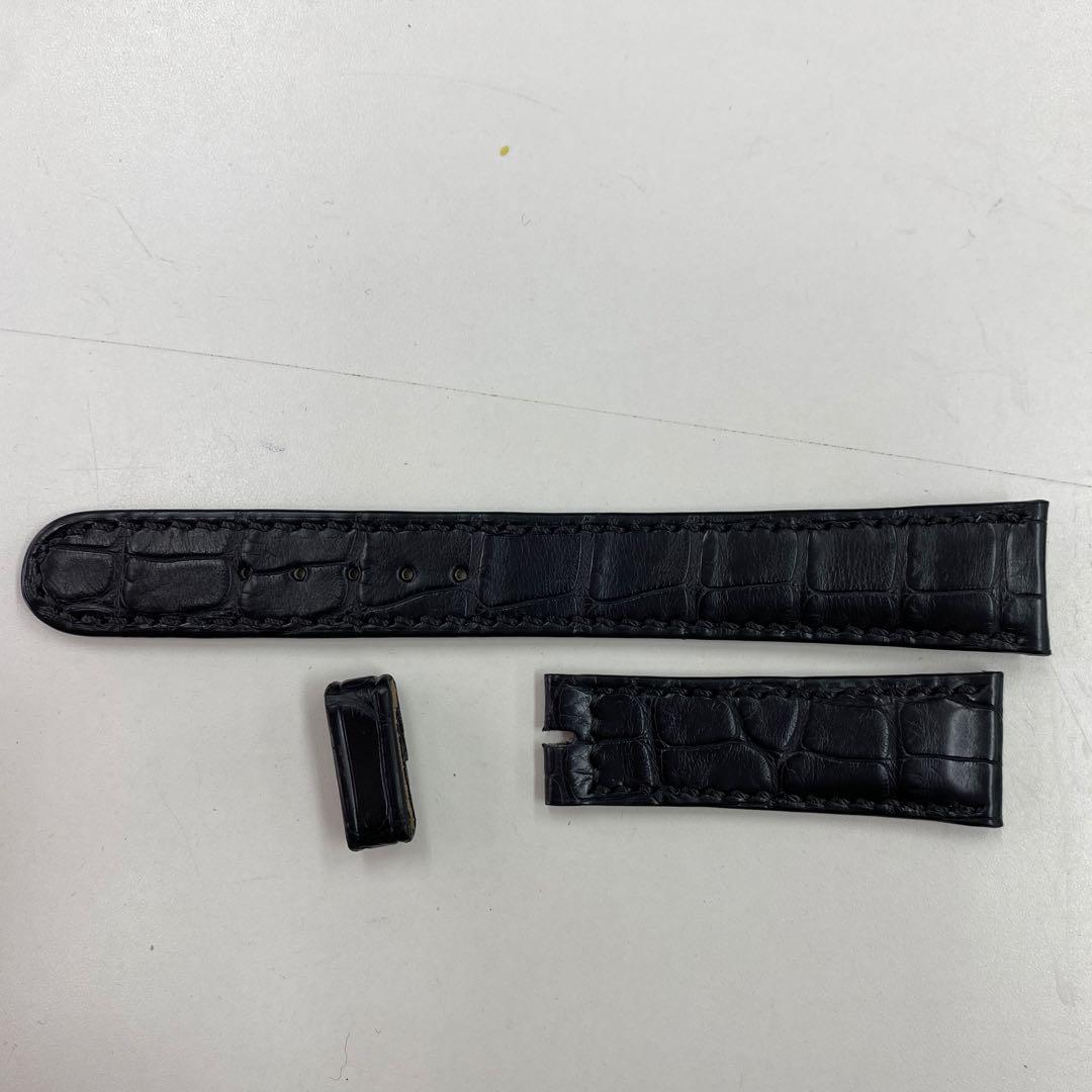 管理番号816 ロレックス　革ベルト　18mm ブラック