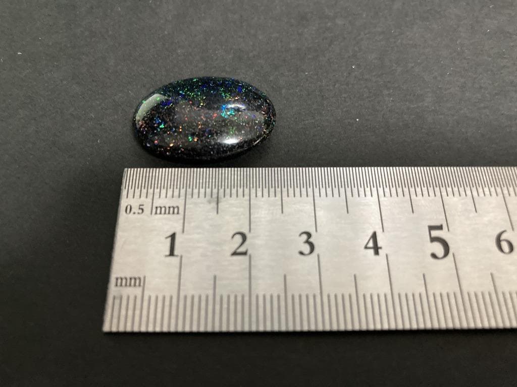 天然ブラックオパール オーストラリア産 15ct 遊色効果 宝石 裸石 ルース