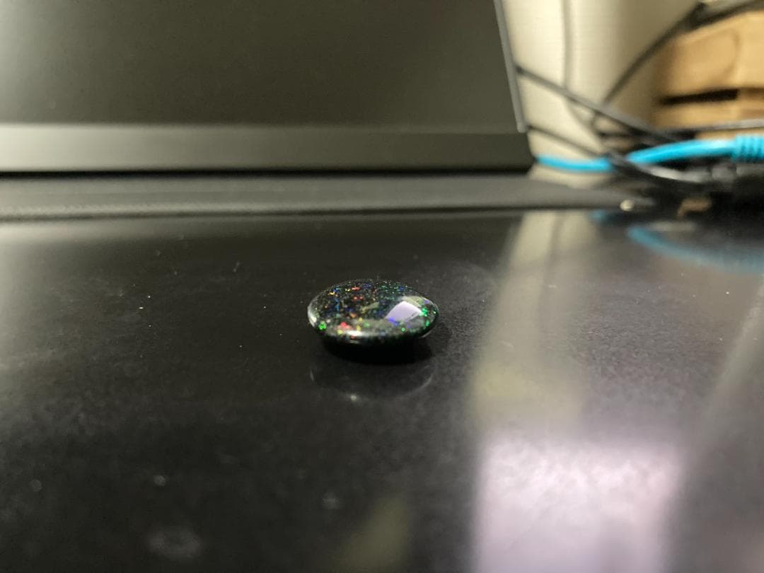 天然ブラックオパール オーストラリア産 15ct 遊色効果 宝石 裸石 ルース