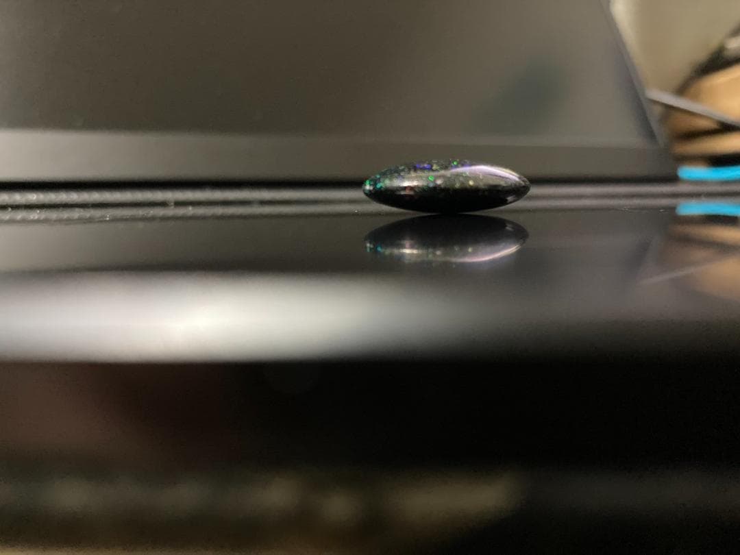 天然ブラックオパール オーストラリア産 15ct 遊色効果 宝石 裸石 ルース