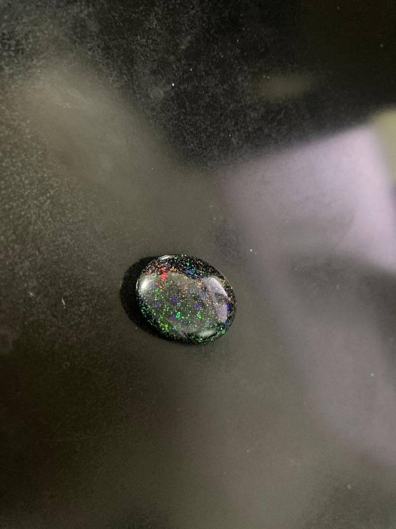 天然ブラックオパール オーストラリア産 15ct 遊色効果 宝石 裸石 ルース