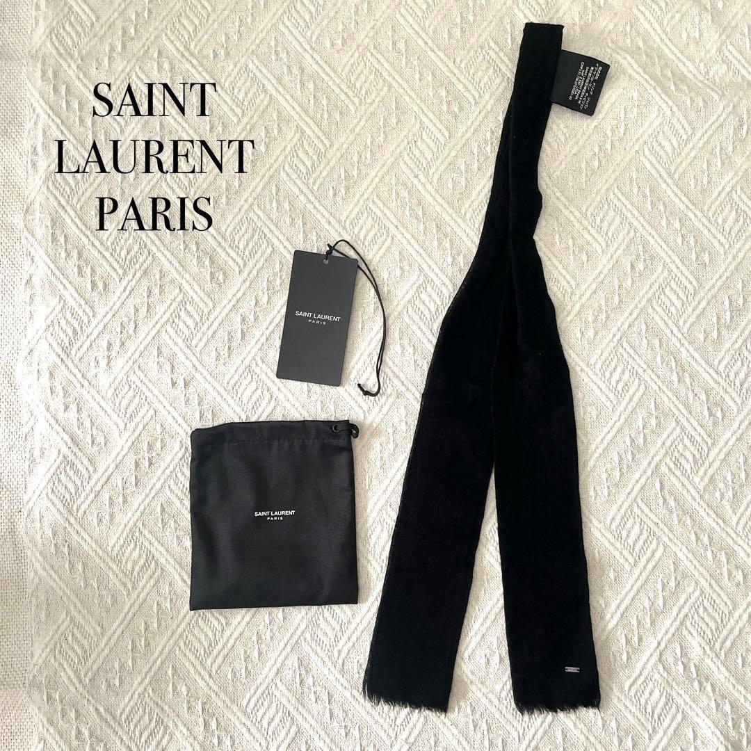 SAINT LAURENT ブラック ネクタイ　保存袋付き