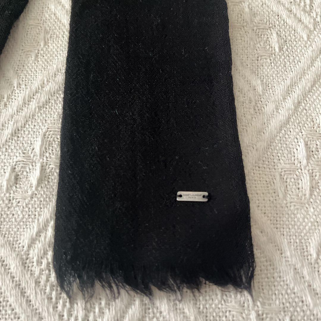 SAINT LAURENT ブラック ネクタイ　保存袋付き