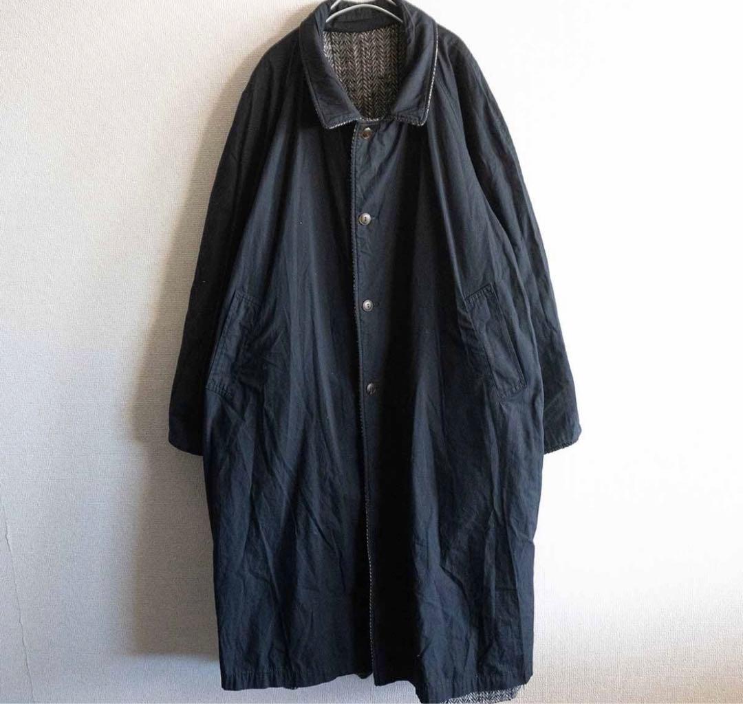 【80S/アーカイブ】Boneville【ツイードバルカラーコートリバーシブル