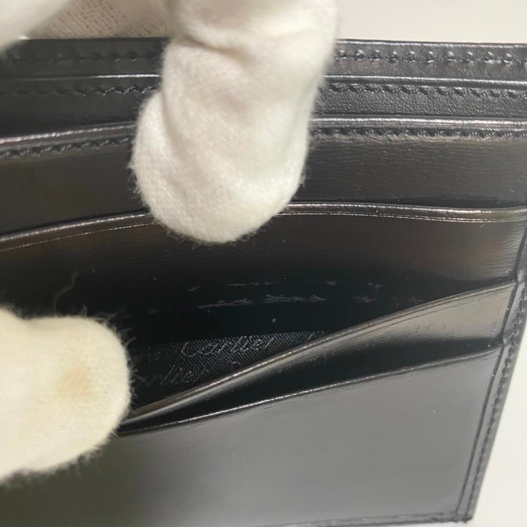 Cartier カルティエ パシャ レザー 二つ折り財布 札入れ ブラック