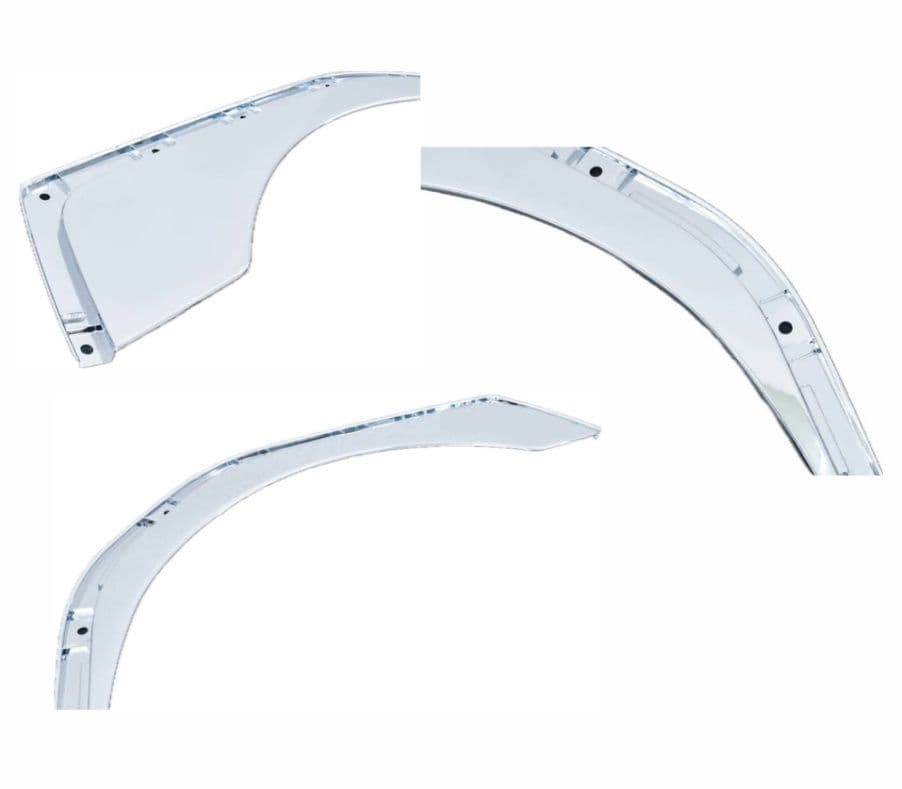 メッキ オーバーフェンダー シールド 寝台あり車用 左右 三菱ふそう ファイター