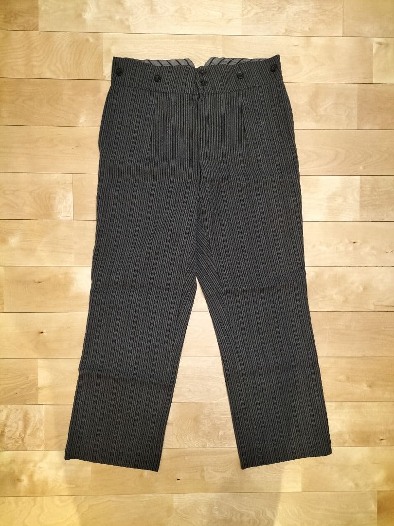 50s フレンチワークパンツ　ストライプ柄　W88cm