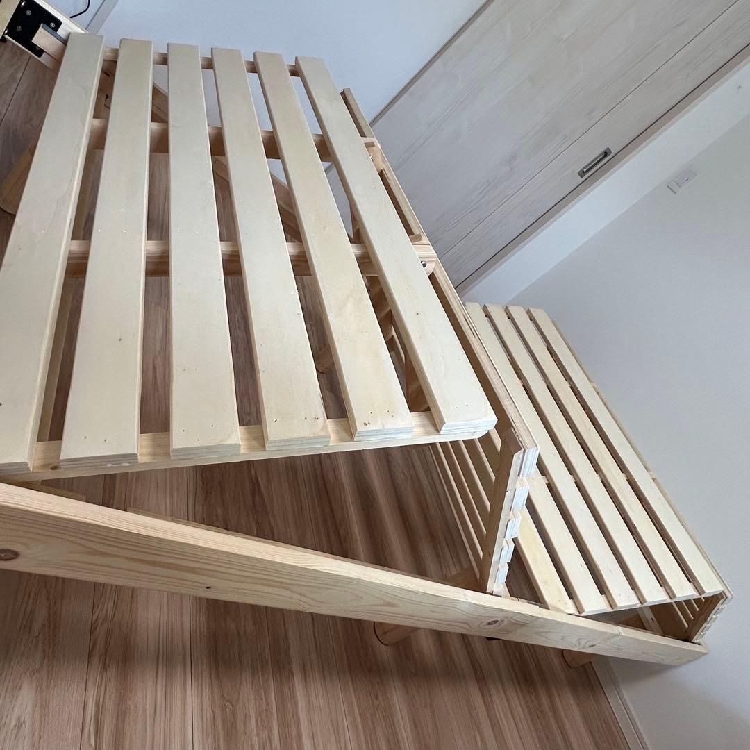 限定価格★【美品】すのこベッド ローベッド 布団干し可！組立簡単！送料込み！