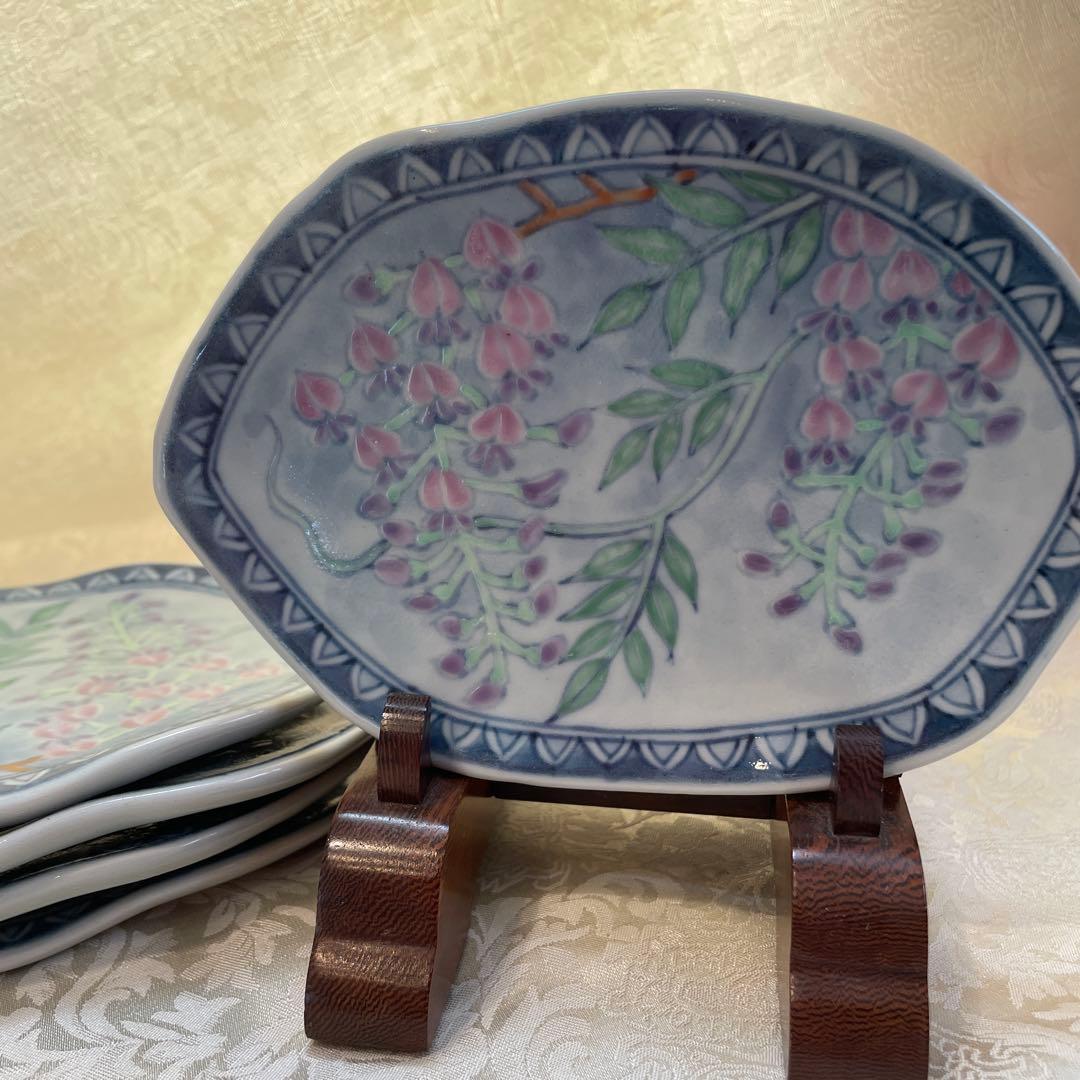 有田焼【佐藤走波】銘々皿　五枚組