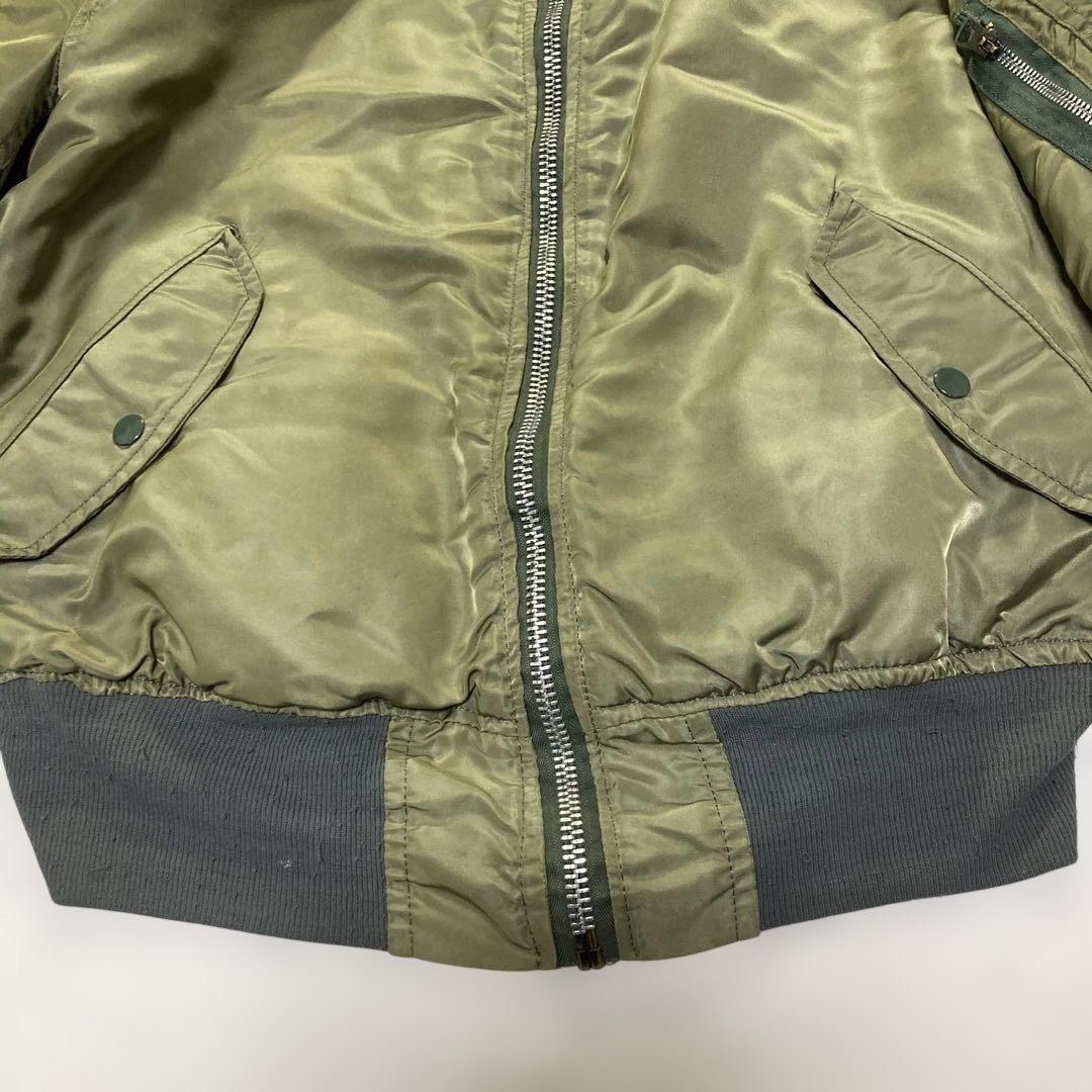 80s⁉️ビンテージ ALPHA USAアルファ MA-1 フライトジャケット L