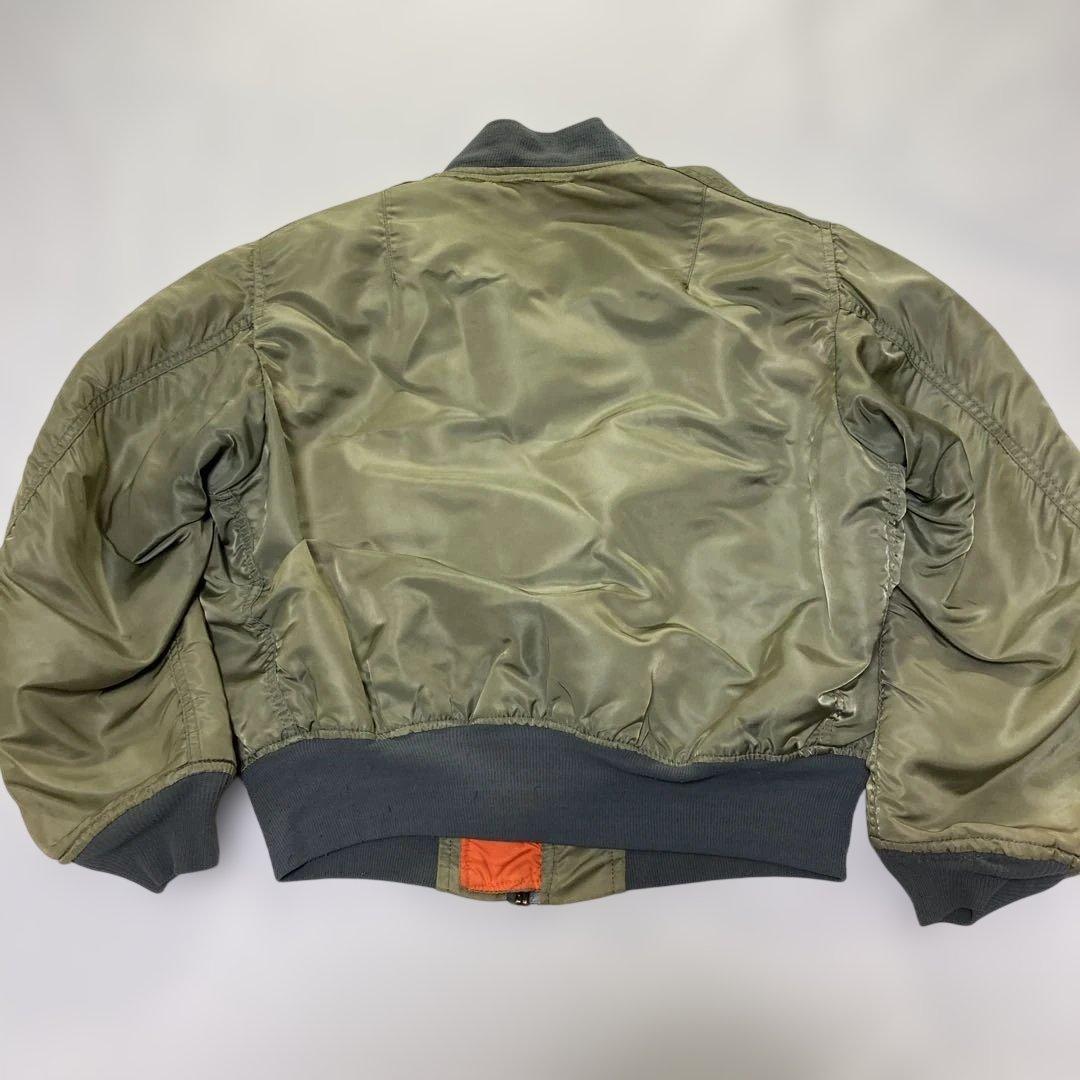 80s⁉️ビンテージ ALPHA USAアルファ MA-1 フライトジャケット L