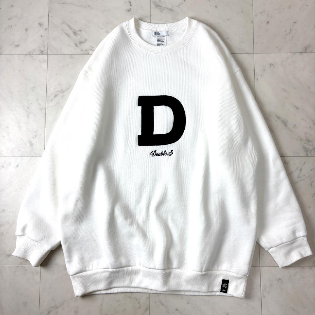 ダブルスタンダードクロージング F Dロゴ裏起毛プルオーバー 白 WEB限定