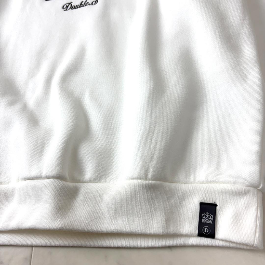 ダブルスタンダードクロージング F Dロゴ裏起毛プルオーバー 白 WEB限定